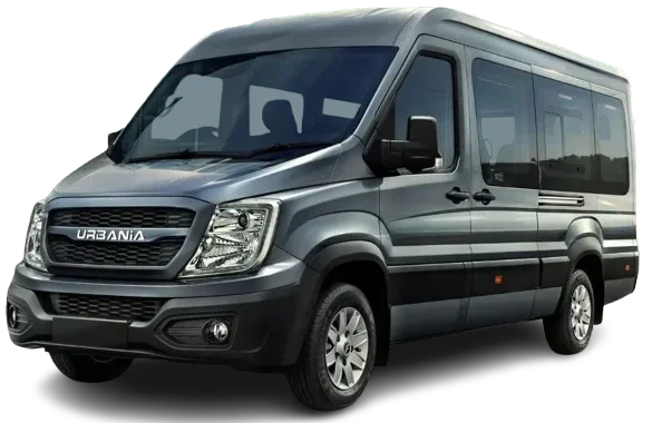 Urbania luxury bus rental for corporate and group travel in Ahmedabad and Jaipur